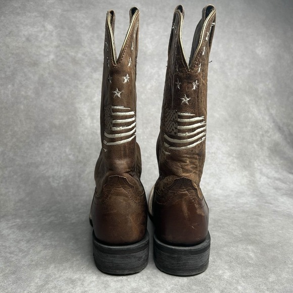 ARIAT WOMEN'S 9 B CIRCUIT PATRIOT WESTERN COWBOY BOOTS SQUARE TOE - Picture 3 of 9